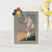  Deco Flapper verjaardagsfeest wenskaart Kaart (Gele Bloem)