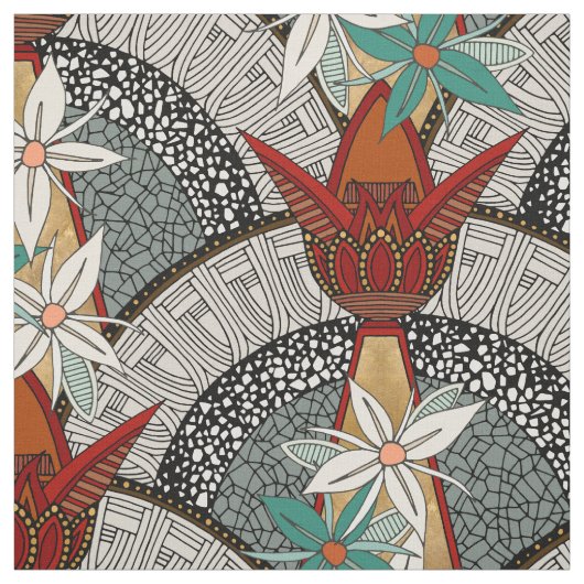 deco fleur stof (Swatch)