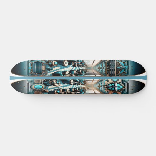 "Deco Flight Lounge Deck" Persoonlijk Skateboard (Horizontaal)