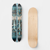 "Deco Flight Lounge Deck" Persoonlijk Skateboard (Voorkant)