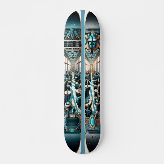"Deco Flight Lounge Deck" Persoonlijk Skateboard (Voorkant)