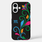 Deco Floral Monogram Case-Mate iPhone Case (Achterkant)