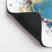 Deco floral Mousepad Muismat (Hoek)
