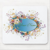 Deco floral Mousepad Muismat (Voorkant)