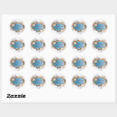 Deco floral ~ Save the date Sticker (Vel)