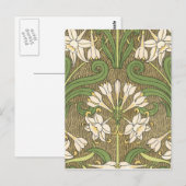 Deco Floral White Briefkaart (Voorkant / Achterkant)