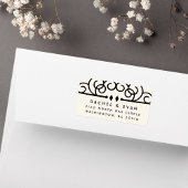 Deco Flouring overmaats het Adres van de Terugkeer Etiket