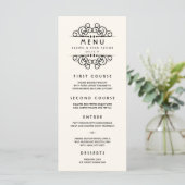 Deco Flourish Wedding Menu (Staand voorkant)
