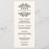 Deco Flourish Wedding Menu (Voorkant)