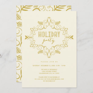 Deco Foliage Classic Holiday Party nodigt uit Kaart