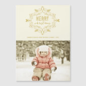  deco Foliage-foto van Merry Kerstmis (Voorkant)