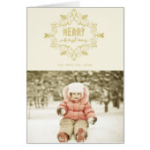  deco Foliage-foto van Merry Kerstmis (Voorkant)