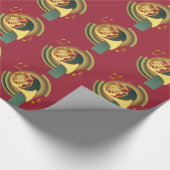Deco French Horn Cadeaupapier (Hoek)