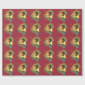 Deco French Horn Cadeaupapier (Vlak)