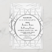 Deco Gatsby Housewarming Party (Kunst Deco Gatsby) Kaart (Voorkant / Achterkant)