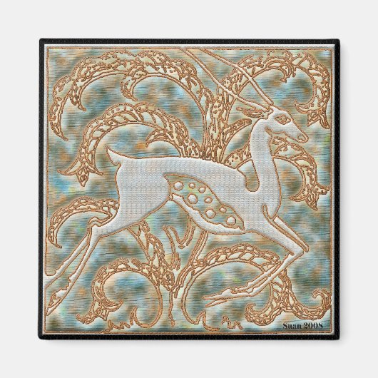 Deco Gazell Magneet #1 (Voorkant)