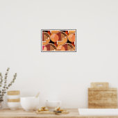 Deco Geometric in Sinaasappels Poster (Keuken)