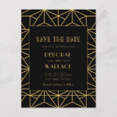  deco geometrisch van de kunst van 1920s sparen de briefkaart (Voorkant)