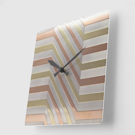 Deco Geometrische klok (Hoek)