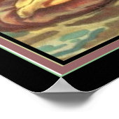 Deco "Girl & her Dog" van Chiostri 1920 print 16x2 (Hoek)