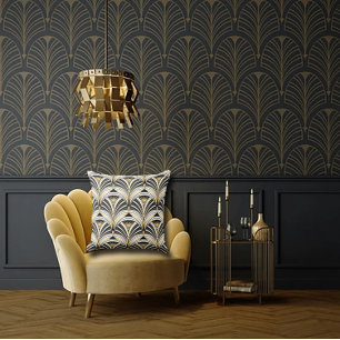 Deco Glamour opnieuw vormgegeven Kussen