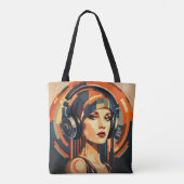 Deco Glamour Verbeeld Tote Bag (Achterkant)
