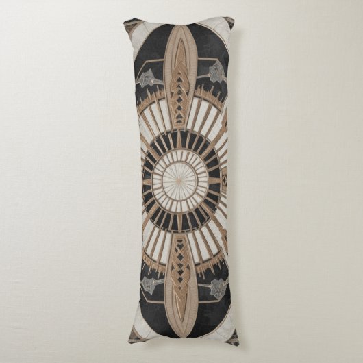 Deco Golden Dash Lichaamskussen (Voorkant Verticaal)