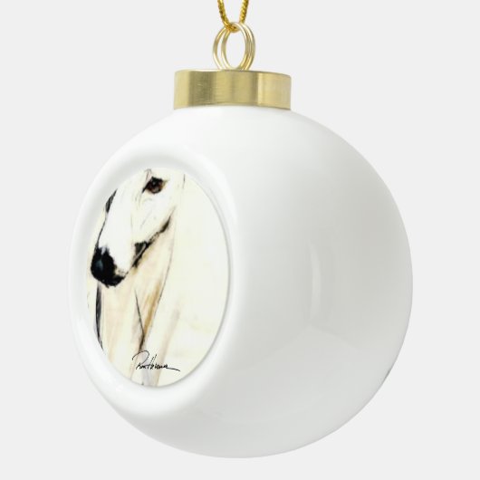 Deco Greyhound Ornament van Hevener (Rechts)