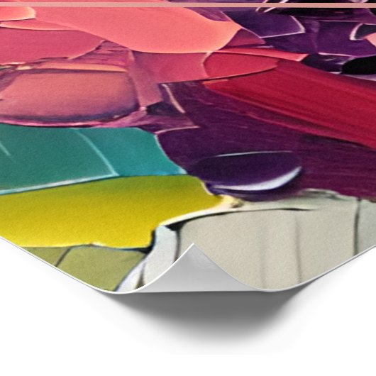 Deco Groovy Olieverfschilderij Bruiloft Welkom Poster (Hoek)