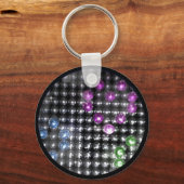 DECO-HEART-ronde Sleutelhanger (Voorkant)