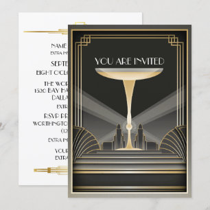 Deco Hedendaags Gala Evenement Uitnodiging