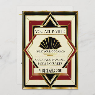 Deco Hedendaags Gala Evenement Uitnodiging