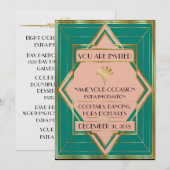 Deco Hedendaags Gala Evenement Uitnodiging (Voorkant / Achterkant)