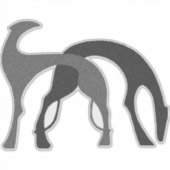Deco Hounds Die Cut Vinyl Sticker (Voorkant)