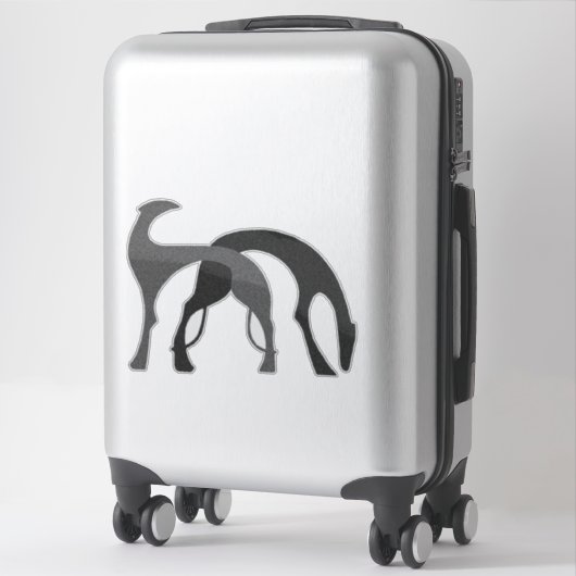 Deco Hounds Die Cut Vinyl Sticker (Koffer)