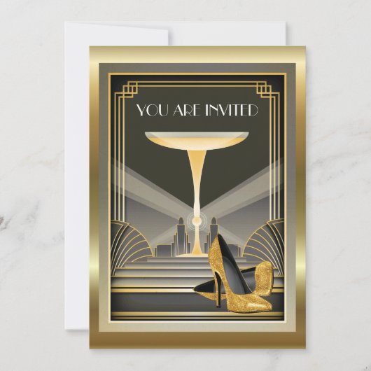 Deco Huidige Galabal 3 Uitnodiging (Voorkant)