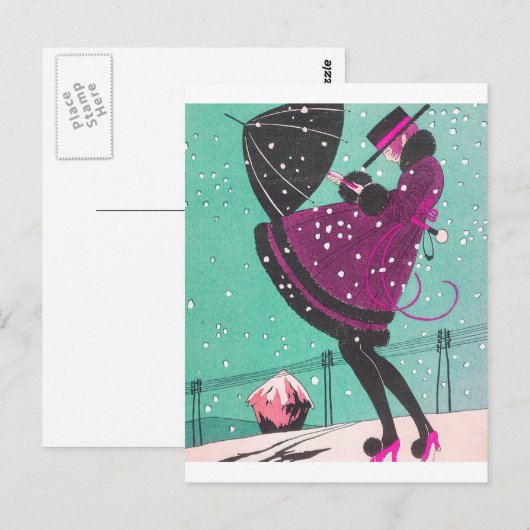 Deco Illustratie Briefkaart (Voorkant / Achterkant)