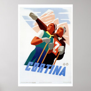 deco Italiaans skireis Poster