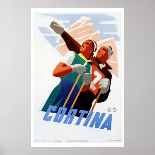  deco Italiaans skireis Poster (Voorkant)