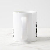  deco-juffrouw met parells Black Transp Grote Koffiekop (Achterkant)