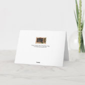 Deco Kerst  Familie Victoriaans HOlly Feestdagen Kaart (Achterkant)