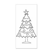 Deco kerstboom kunst stempel (Afrduk)