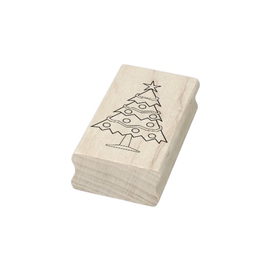 Deco kerstboom kunst stempel (Stempel)