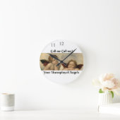 deco-klok met Raffaello's Angels Ronde Klok (Huis)