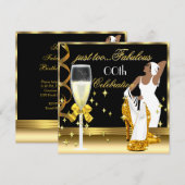 Deco Lady Gold Black te verbluffend op zaterdag Kaart (Voorkant / Achterkant)