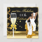 Deco Lady Gold Black te verbluffend op zaterdag Kaart (Voorkant)