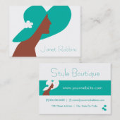 Deco Lady Profielkaart Groen Visitekaartje (Voorkant / Achterkant)