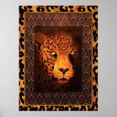 Deco Leopard Poster (Voorkant)