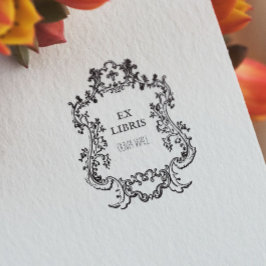  Deco Lijst Bookplate Ex Libris Bookish Rubberstempel