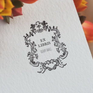  Deco Lijst Bookplate Ex Libris Bookish Rubberstempel